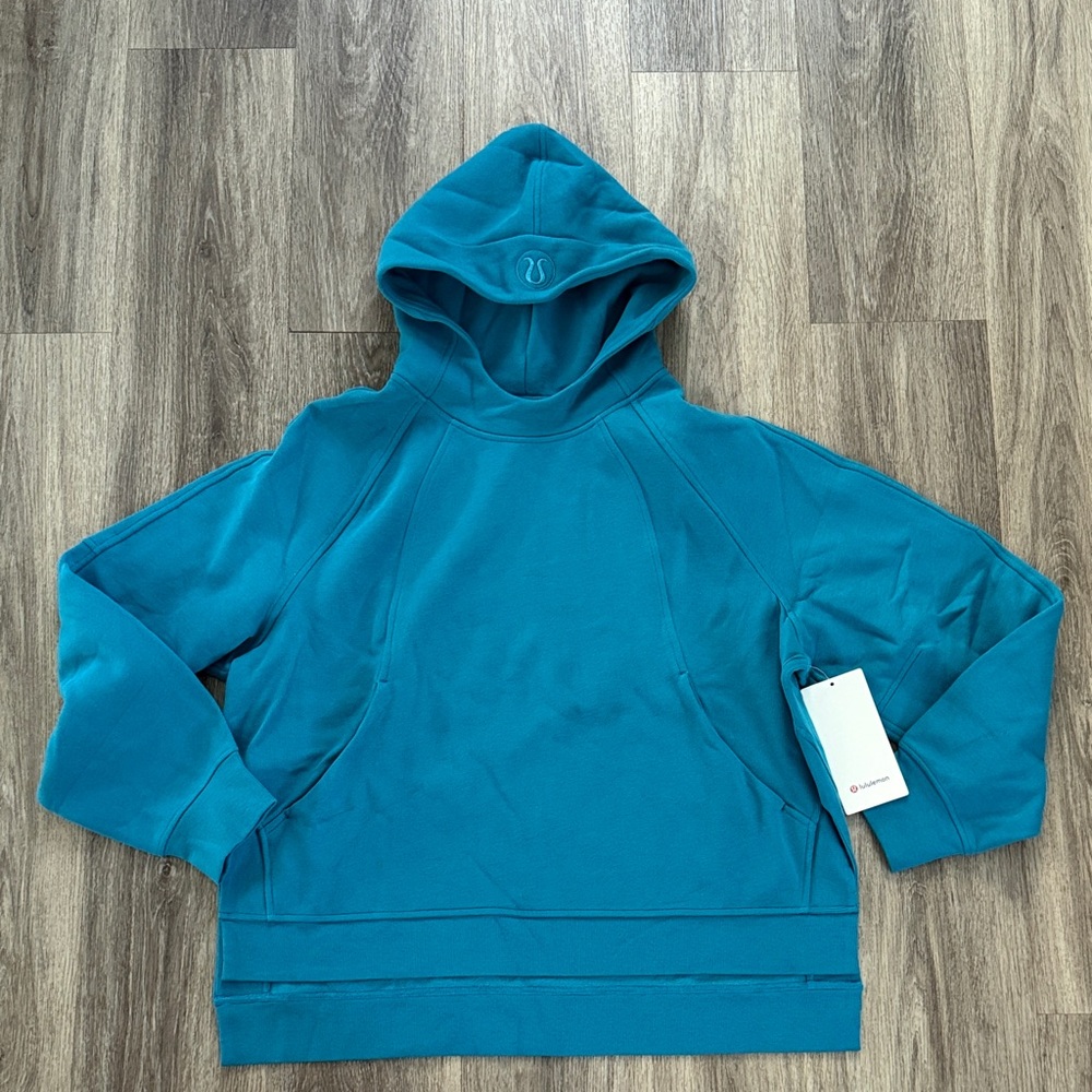 lululemon Scuba Oversized Side Slit Hoodie  Women's Hoodie XL/XXL Hawaiian Blue